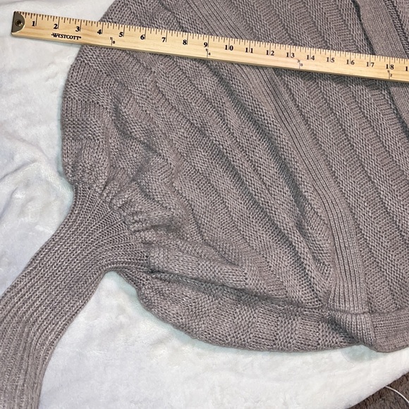 Metropark Light Gray Ribbed Open-Front Cardigan - Picture 6 of 7